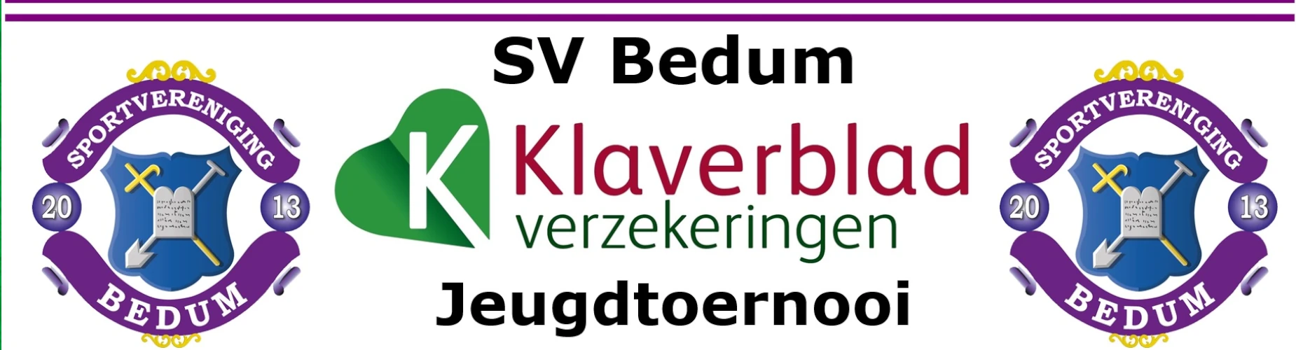 Banner - sv Bedum Klaverblad Verzekeringen Jeugdtoernooi - SV Bedum - Bedum