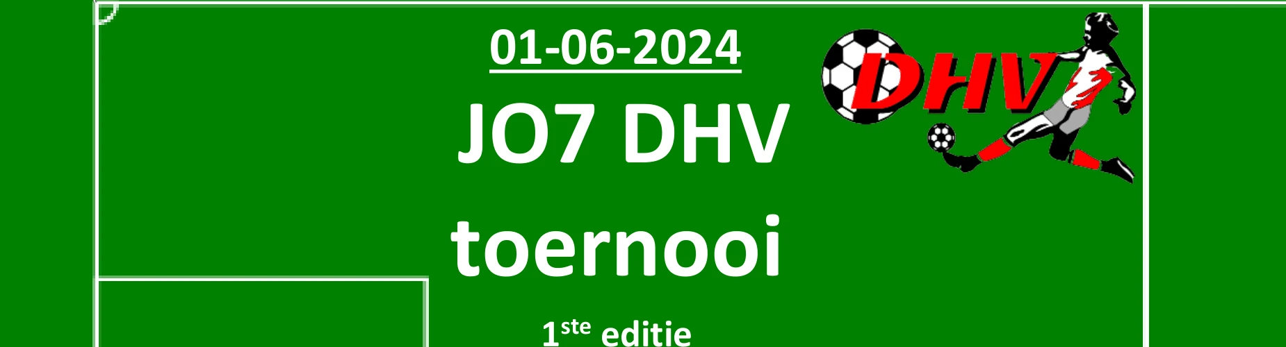 Banner - JO7 toernooi DHV - vv DHV - Zevenbergschen Hoek
