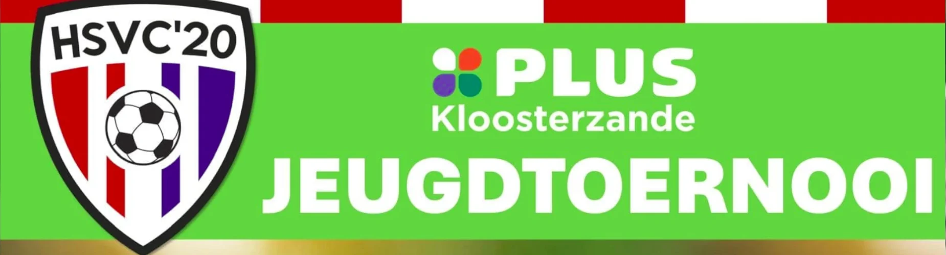 Banner - Plus Jeugdtoernooi - HSVC ’20 - Kloosterzande