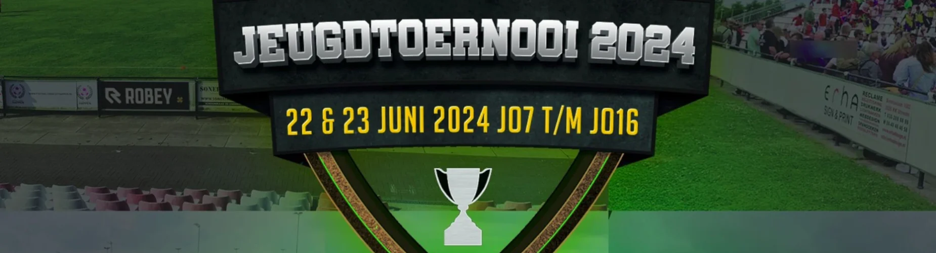 Banner - SVNU Jeugdtoernooi 2024 - sv Nieuw Utrecht - Utrecht