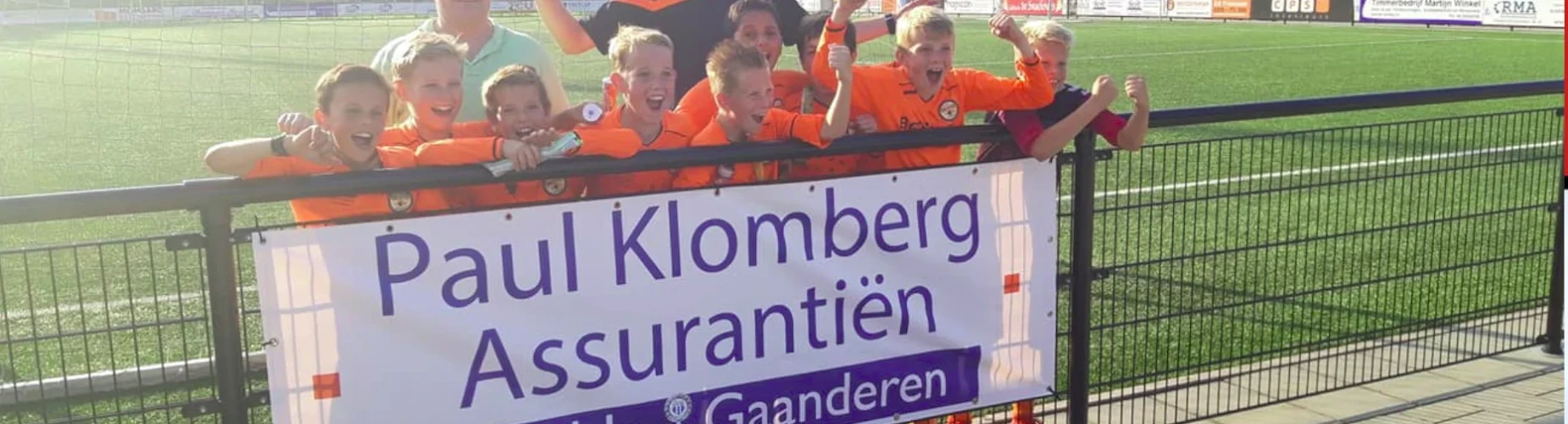 Banner - Paul Klomberg Jeugdtoernooi - VVG ’25 - Gaanderen
