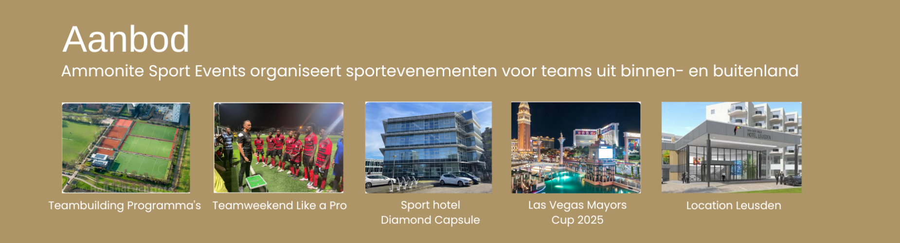 Banner - Ammonite Sport Events - Amstelveen