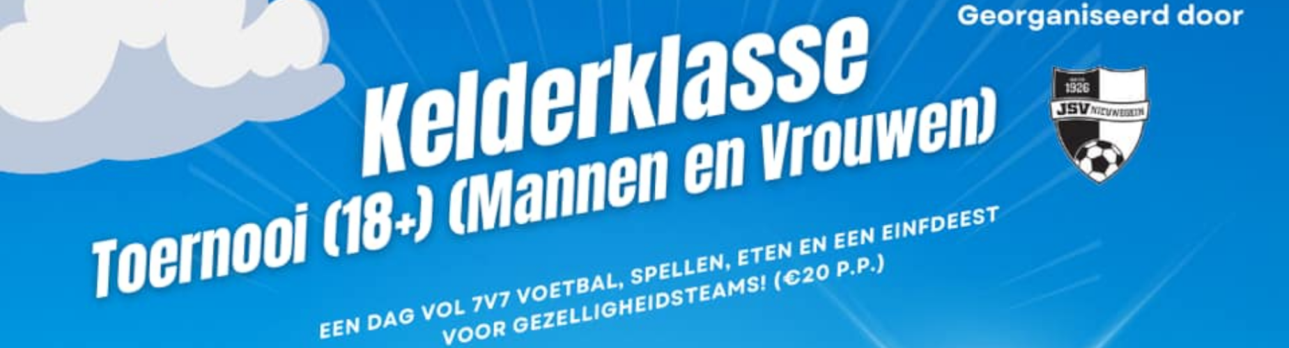 Banner - Vrouwen - Kelderklasse Toernooi 2025 - JSV Nieuwegein - Nieuwegein