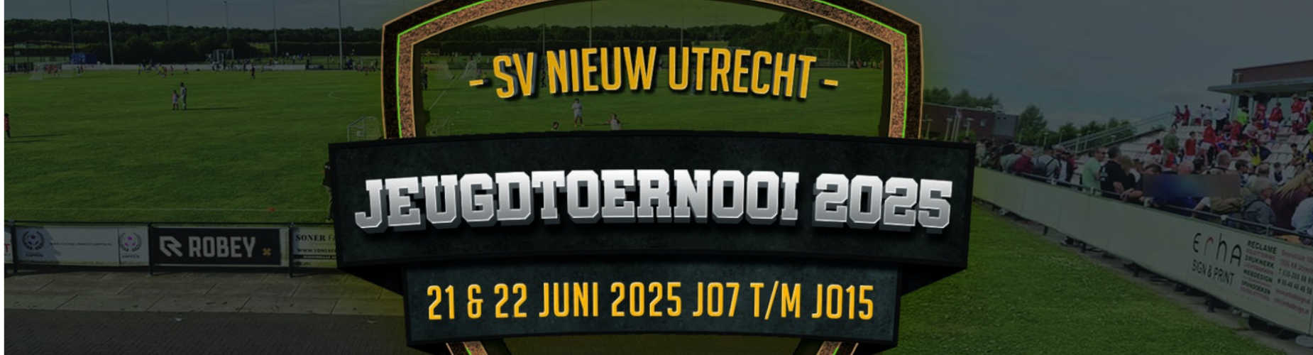 Banner - SVNU Jeugdtoernooi 2025 - sv Nieuw Utrecht - Utrecht