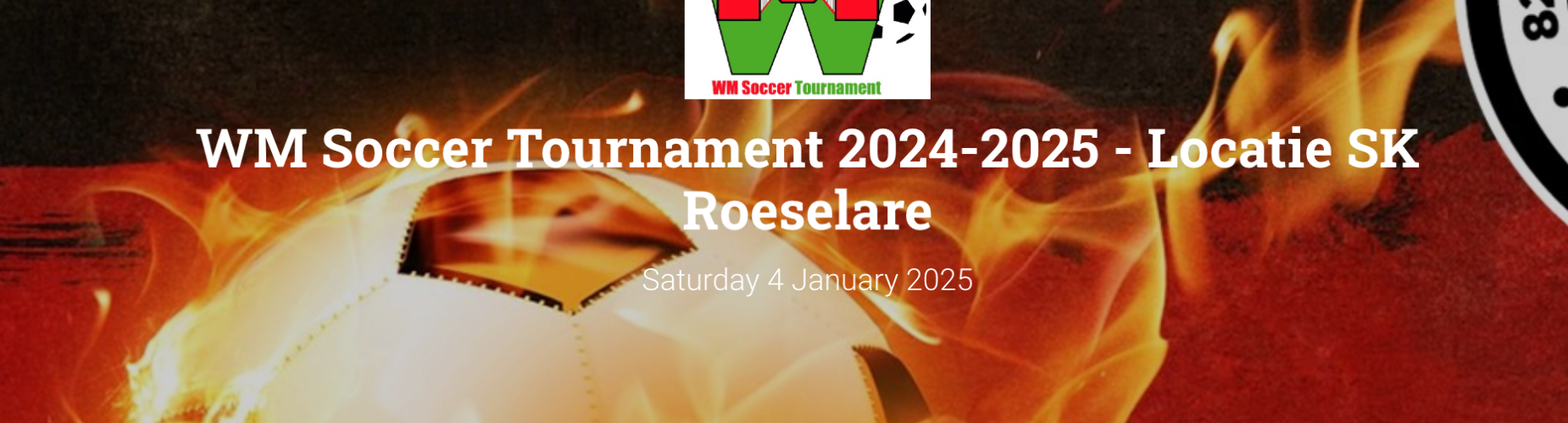 Banner - SK Roeselare – WM Soccer Tournament 2024-2025 - WM Soccer Events - Affligem