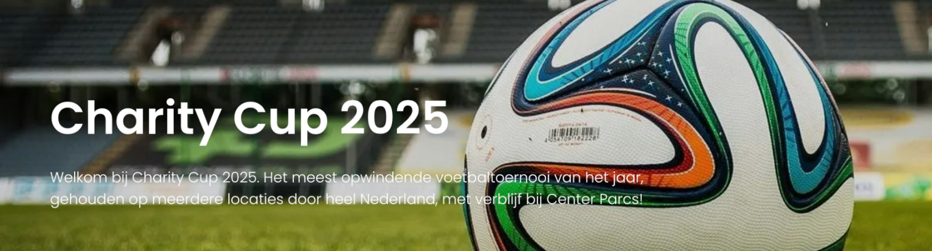 Banner - Charity Cup – Het Meerdal / Limburgse Peel – 10 t/m 12 januari 2025 - Ammonite Sport Events - Amstelveen