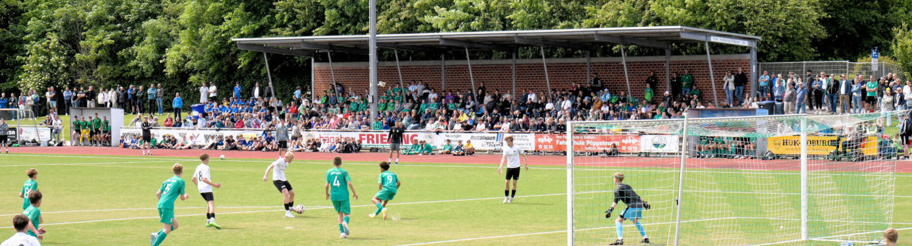 Banner - Internationale Pinkstervoetbaltoernooi 2025 - SV DJK Grün-Weiß Nottuln 1919 e.V. - Nottuln