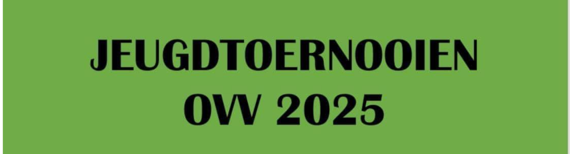 Banner - Jeugdtoernooi OVV 2025 - OVV Oostvoorne - Oostvoorne