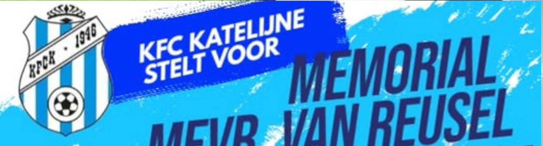 Banner - Memorial Mevr. van Reusel 2025 - KFC Katelijne - Sint-Katelijne-Waver