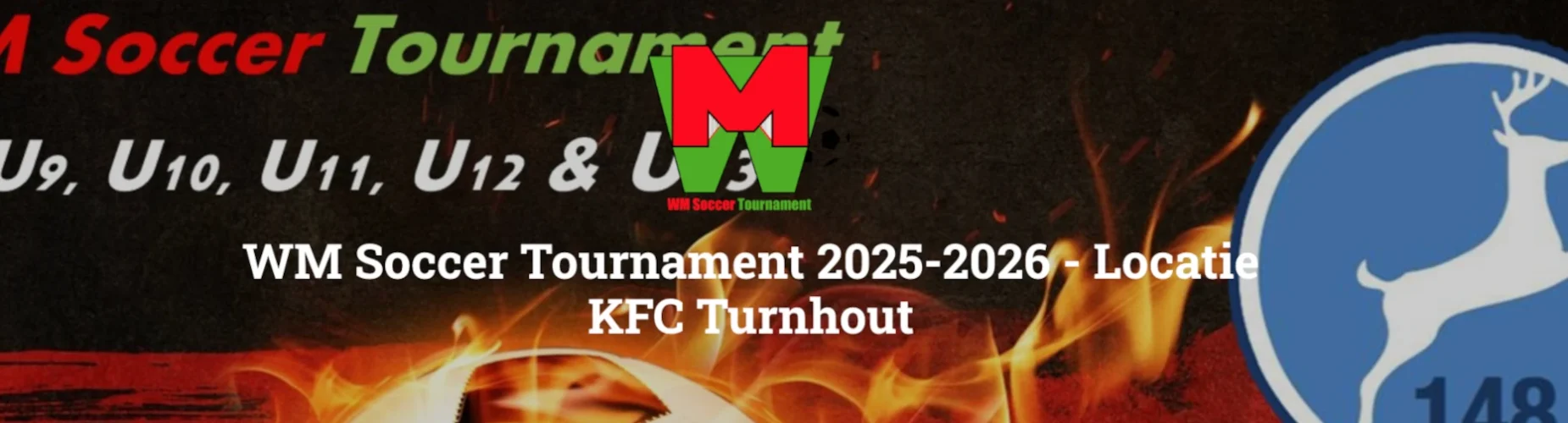 Banner - WM Soccer Tournament Locatie KFC Turnhout 2025 - WM Soccer Events - Affligem