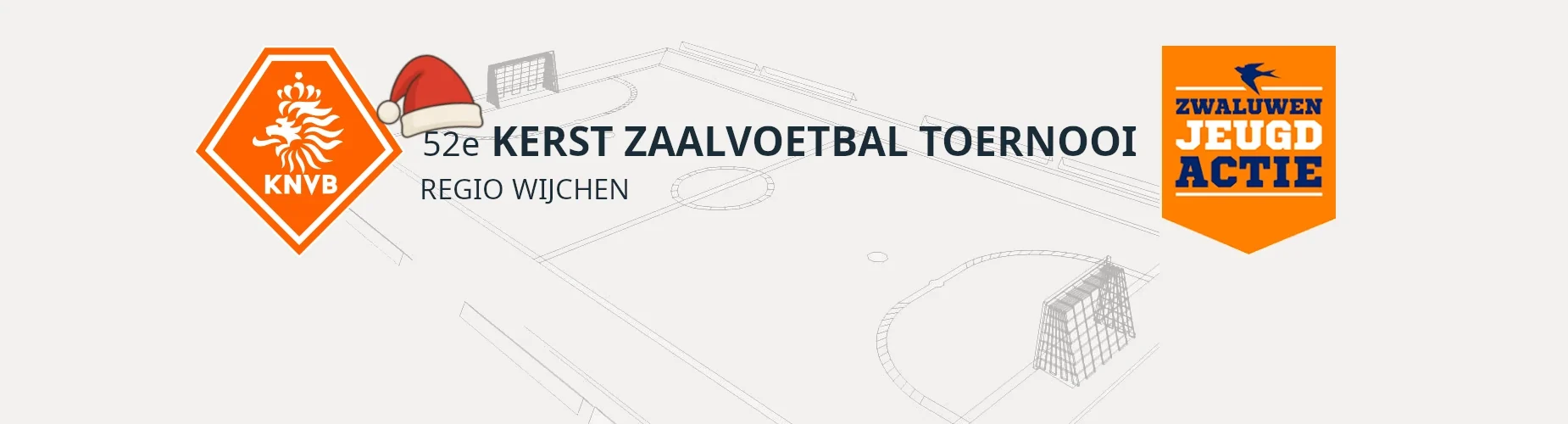 Banner - 52e Kerst Zaalvoetbal Toernooi - KNVB - Zeist