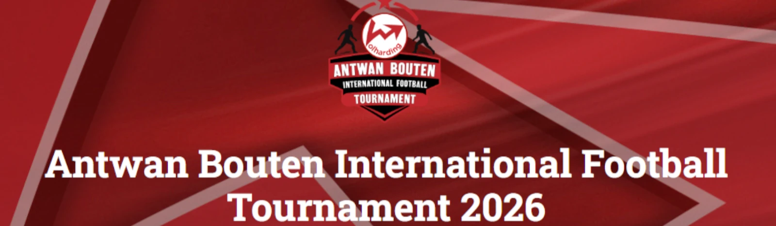 Banner - Antwan Bouten  International Football Tournament - RKVV Volharding - Vierlingsbeek