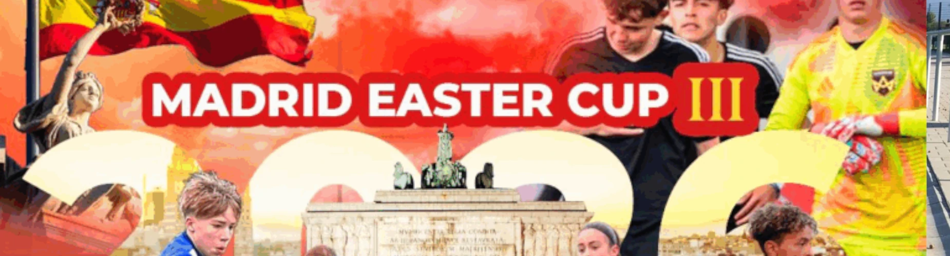 Banner - Madrid Easter Cup - Dutch Soccer Tournaments - Capelle aan den IJssel
