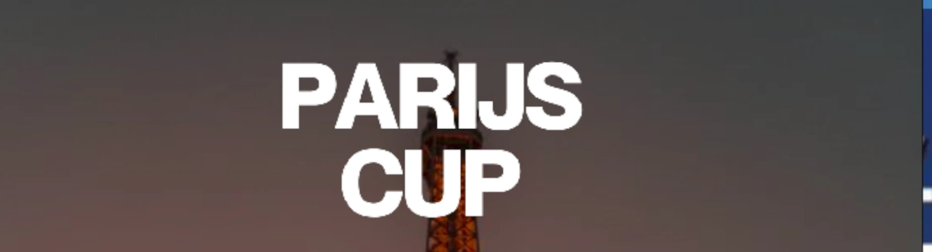 Banner - Parijs Cup - Stols Voetbal - Waddinxveen