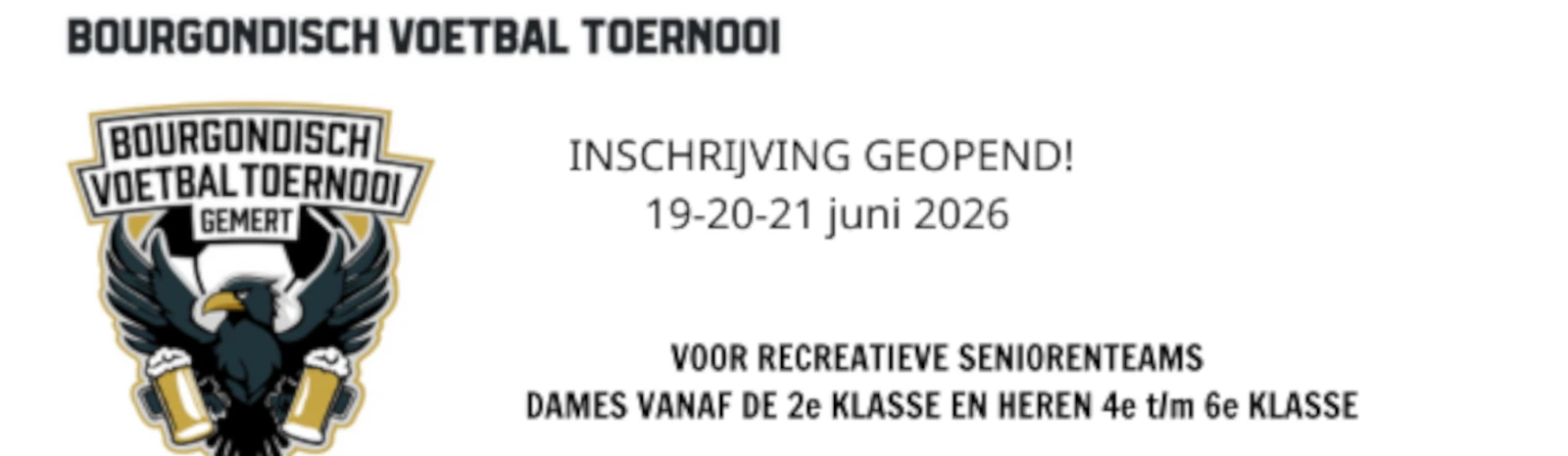 Banner - Bourgondisch Voetbal Toernooi Gemert - VV Gemert - Gemert