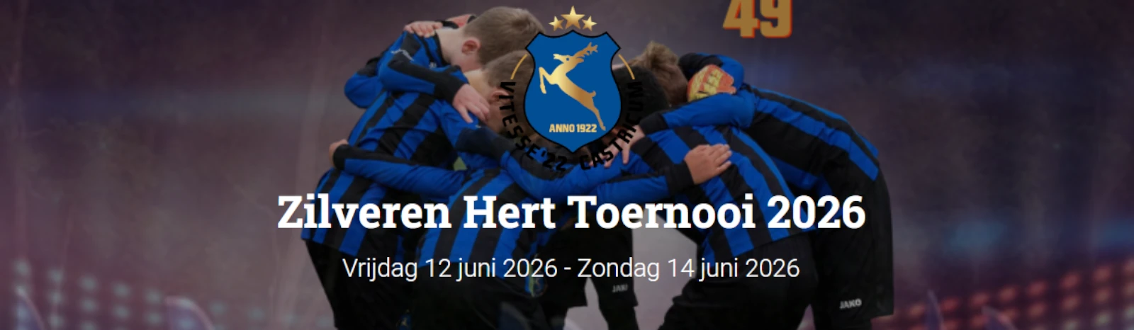 Banner - Zilveren Hert Toernooi 2026 - Vitesse '22 - Castricum