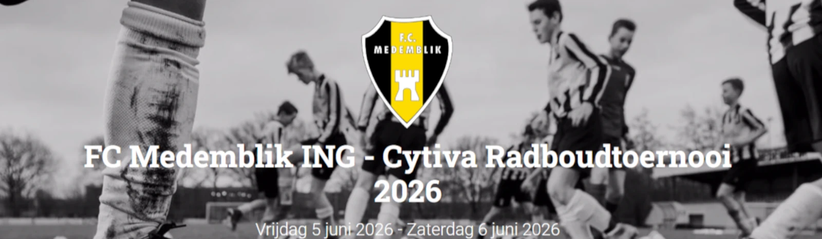 Banner - Radboudtoernooi 2026 - FC Medemblik - Medemblik