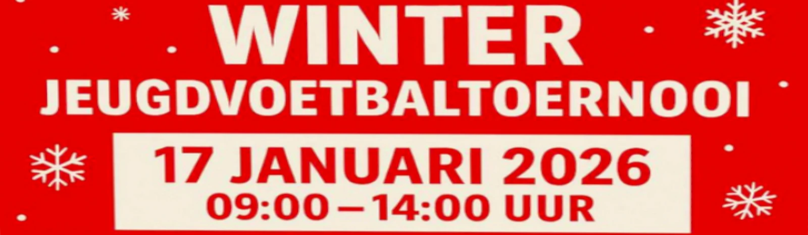 Banner - Winter Jeugdvoetbaltoernooi - vv Jan van Arckel - Ammerzoden