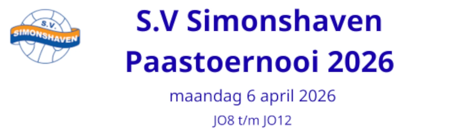 Banner - S.V. Simonshaven Paastoernooi - SV Simonshaven - Simonshaven