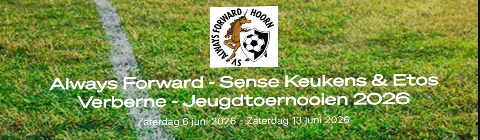 Banner - Sense Keukens Family Toernooi - sv Always Forward - Hoorn
