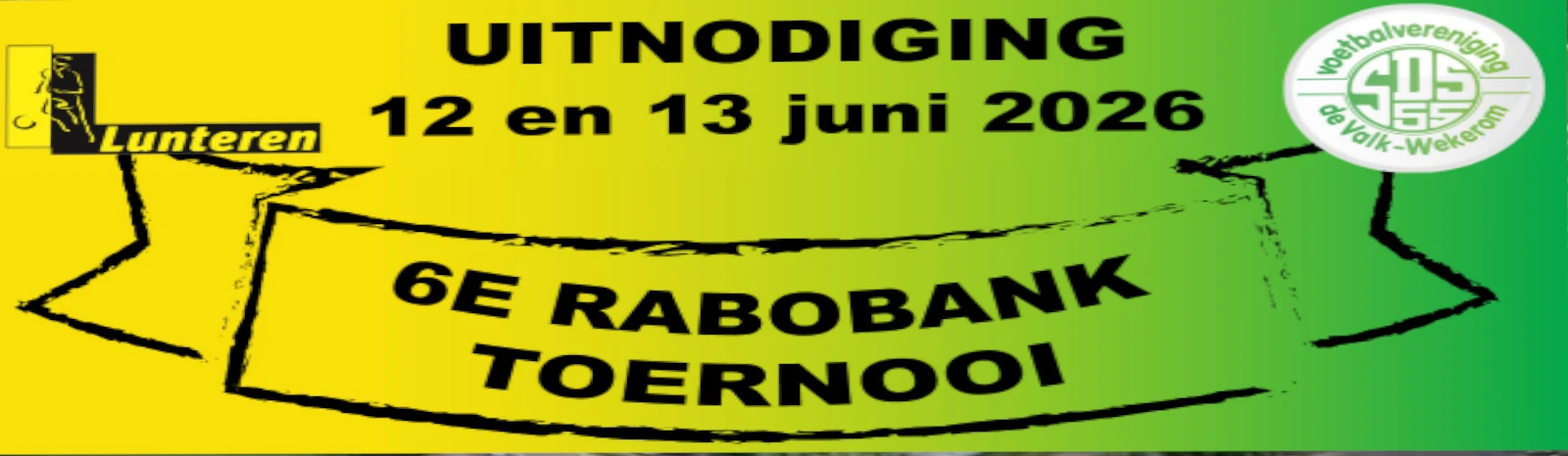 Banner - Rabobanktoernooi 2026 - vv Lunteren - Lunteren
