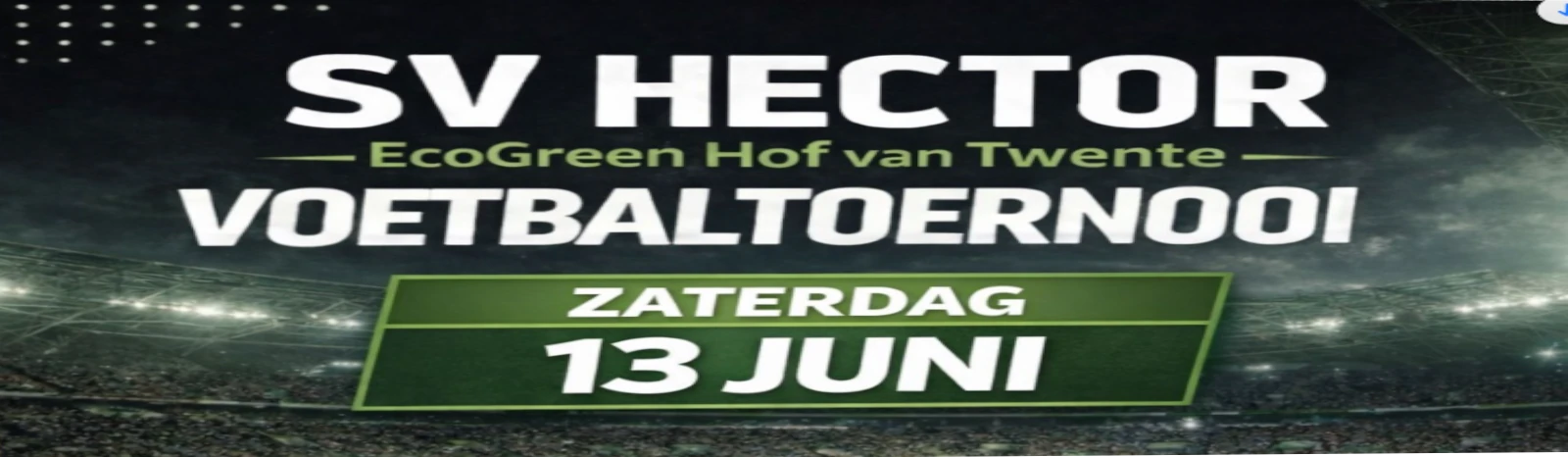 Banner - SV Hector Eco Green jeugdtoernooi - sv Hector - Goor