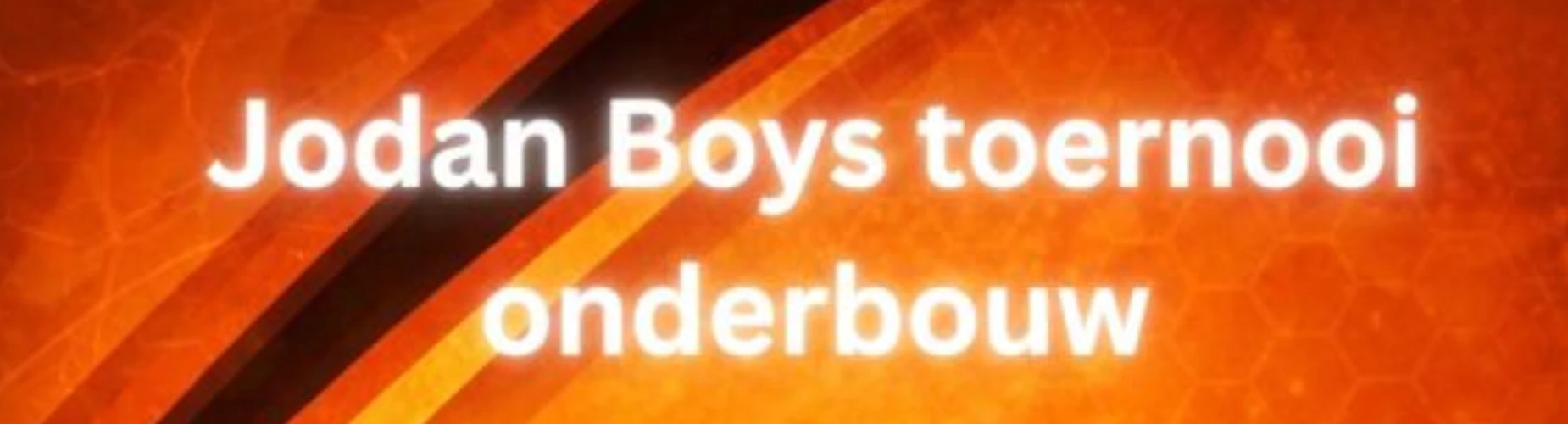 Banner - Jodan Boys toernooi onderbouw - CVV De Jodan Boys - Gouda