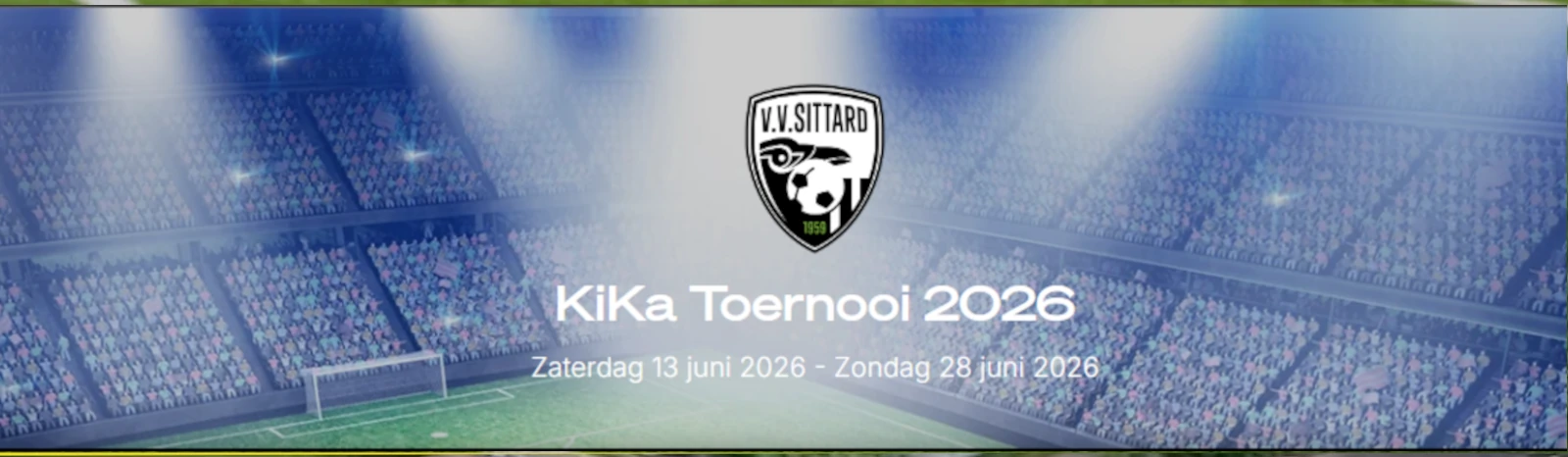 Banner - KiKa Toernooi 2026 - vv Sittard - Sittard