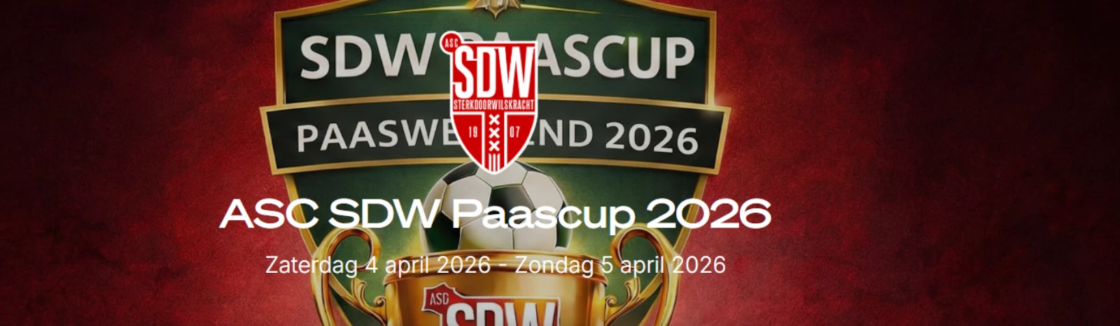Banner - ASC SDW Paascup ’26 - ASC SDW - Amsterdam