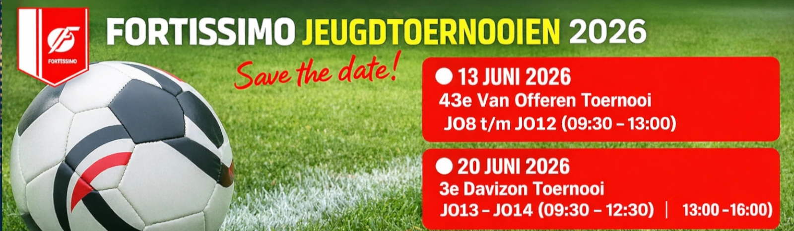 Banner - JO10 - Fortissimo jeugdtoernooien 2026 - KSV Fortissimo - Ede