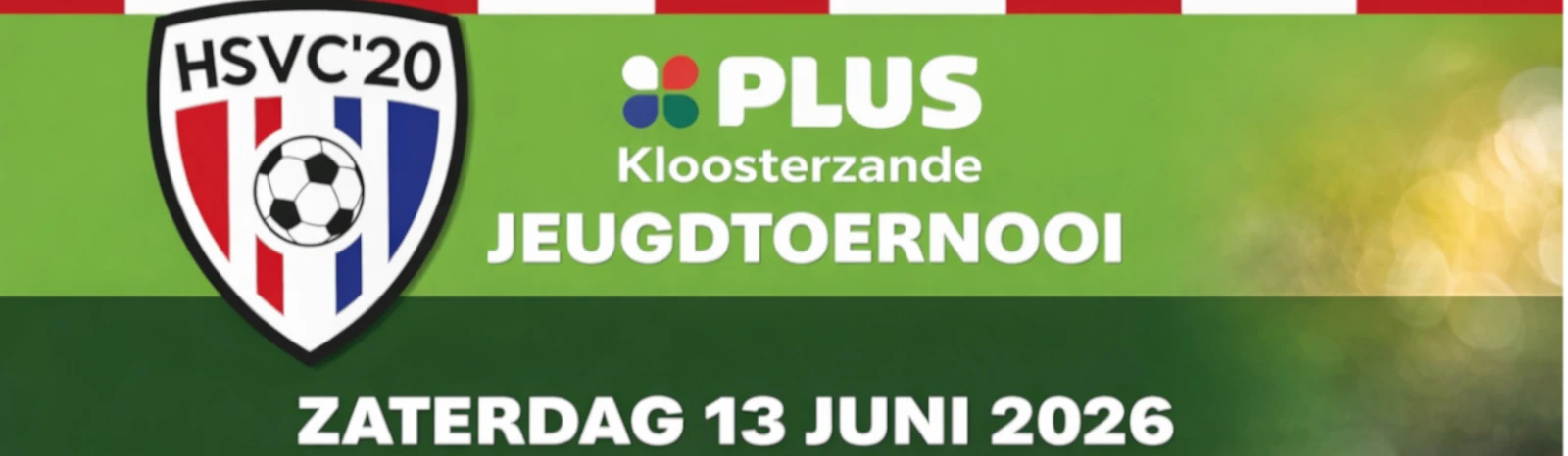 Banner - PLUS Kloosterzande Jeugdtoernooi 2026 - HSVC ’20 - Kloosterzande