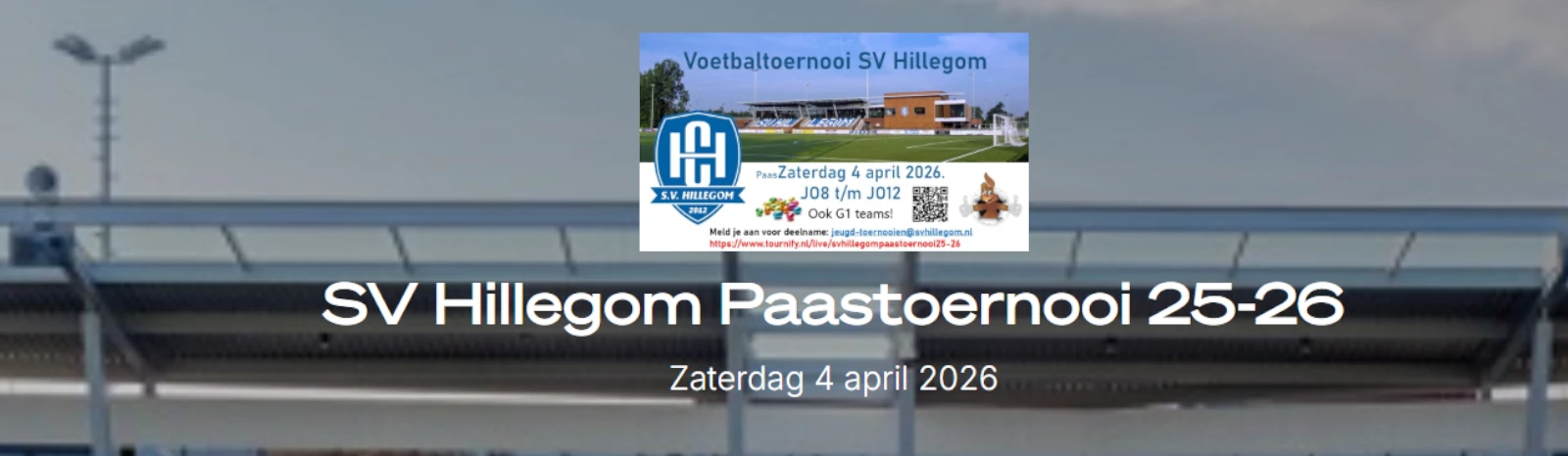 Banner - SV Hillegom Paastoernooi 2026 - SV Hillegom - Hillegom