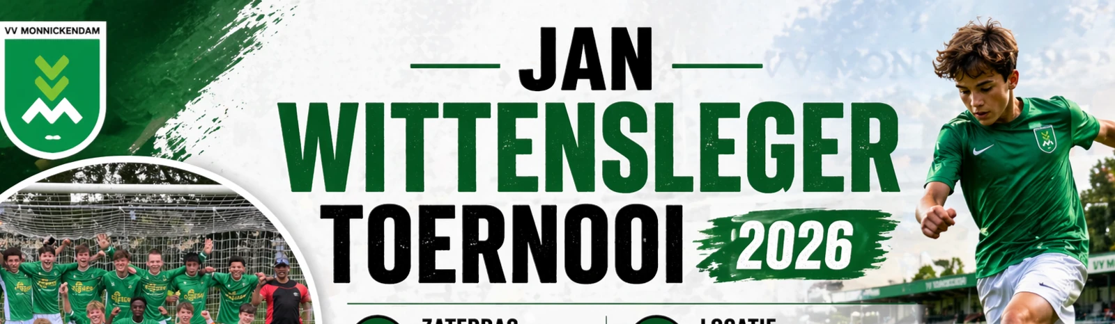 Banner - Jan Wittensleger Toernooi 2026 - vv Monnickendam - Monnickendam