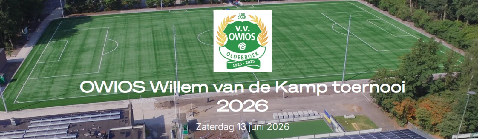 Banner - OWIOS Willem van de Kamp toernooi 2026 - vv OWIOS - Oldebroek