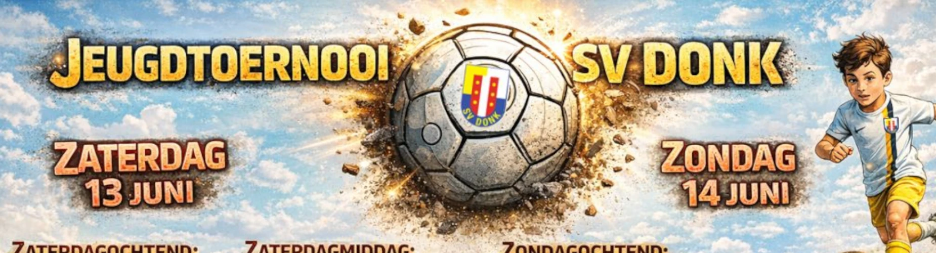 Banner - SV DONK Jeugdtoernooi 2026 - sv Donk - Gouda