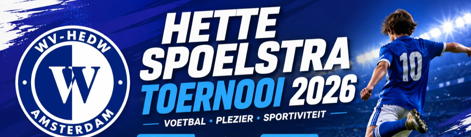 Banner - Hette Spoelstra Toernooi 2026 - WV-HEDW - Amsterdam