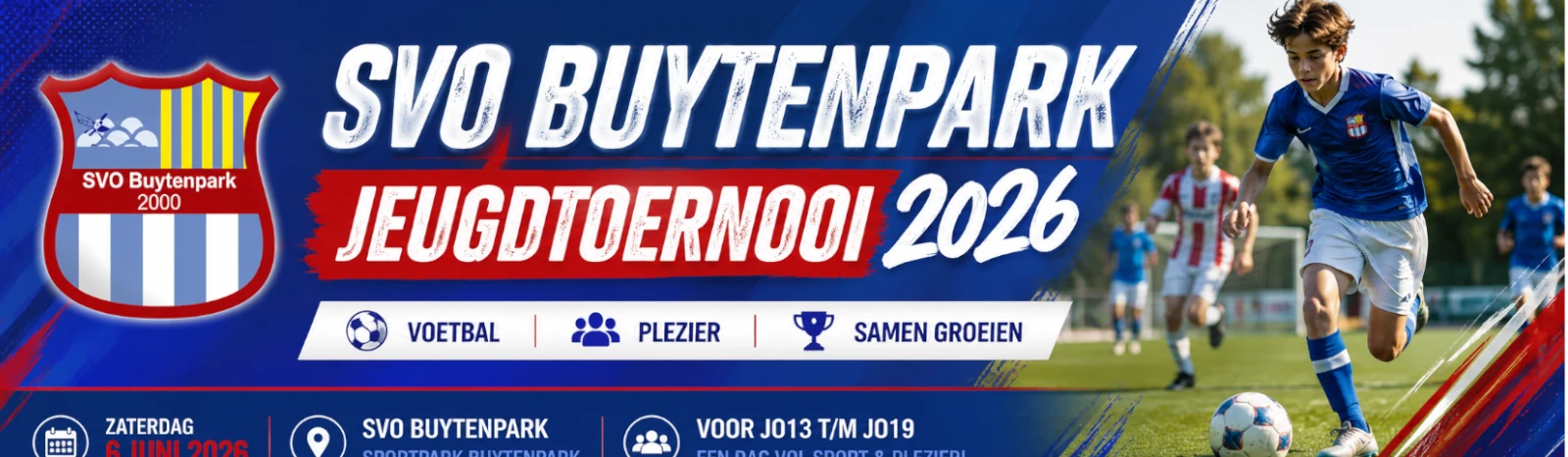 Banner - JO10 - SVO Buytenpark Jeugdtoernooi 2026 - SVO Buytenpark - Zoetermeer