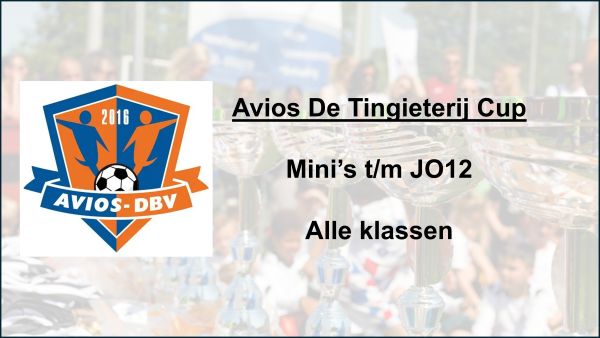 Banner - Avios De Tingieterij Cup 2026 - sv AVIOS - Alphen