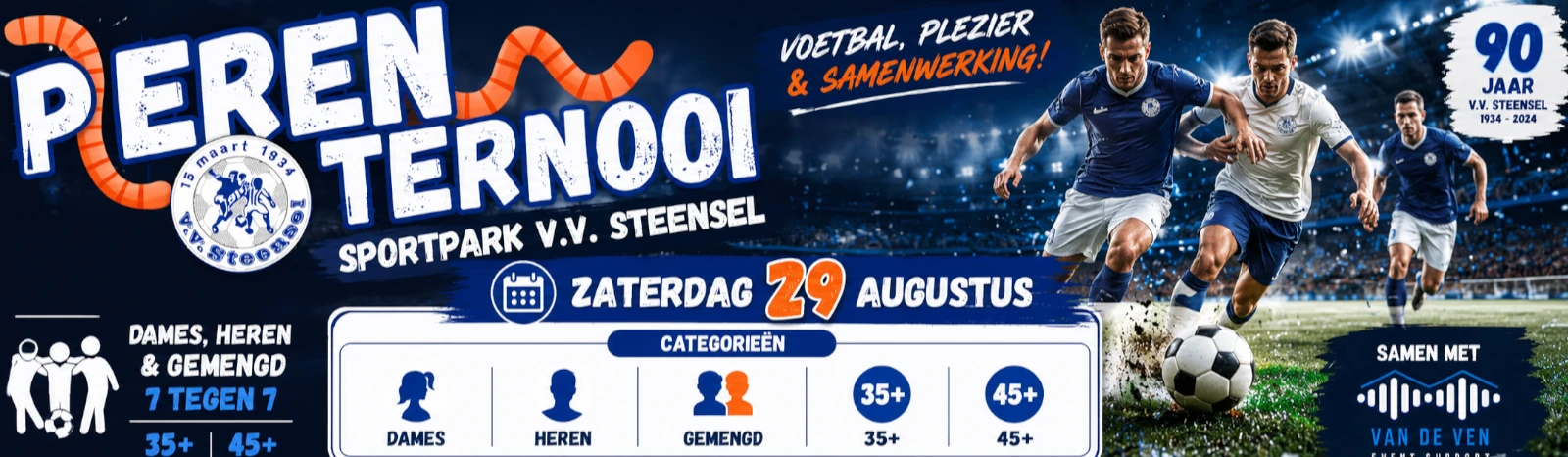 Banner - Groot Pierentoernooi 2026 - vv Steensel - Steensel