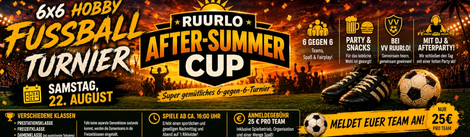 Banner - After Summer Cup vv Ruurlo - vv Ruurlo - Ruurlo